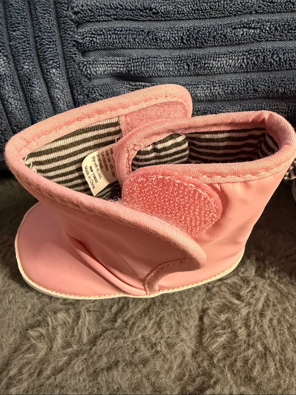 Baby Pink Booties and Cream Heart Mary Jane Set - Infant Shoes